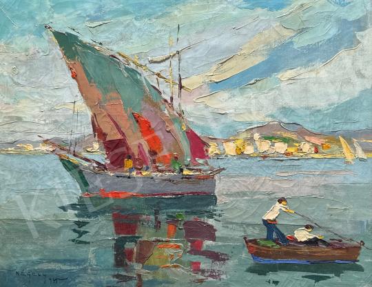 For sale  Négely, Rudolf - Sailboat, 1939 's painting