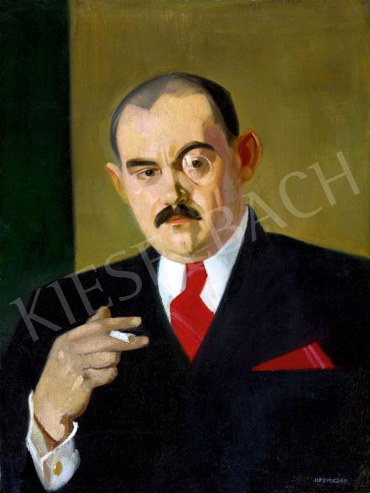 For sale Medveczky, Jenő - The Director (Man in Red Tie with Monocle), c. 1930 's painting