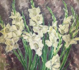 Lampé, Sándor - White gladiolus 