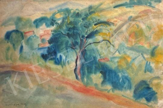 Eladó  Vörös Géza - Zebegény, 1943 festménye