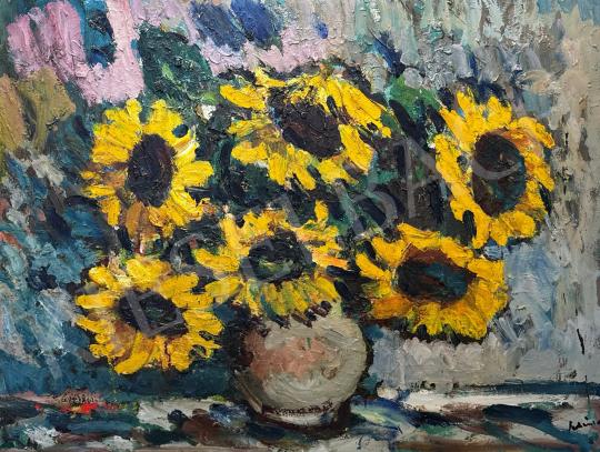 For sale Schéner, Mihály - Still Life with Sunflowers 's painting