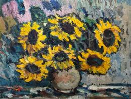 Schéner, Mihály - Still Life with Sunflowers 