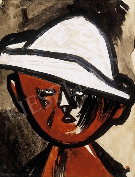  Anna Margit - Kisfiú csákóval 1946-47 körül | 4. Aukció aukció / 273 tétel