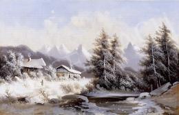 Unknown Austrian painter, 19th century - Winter Landscape 