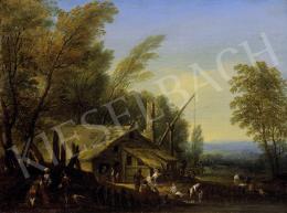 Unknown Austrian or German painter, 18th cent - Village Genre 