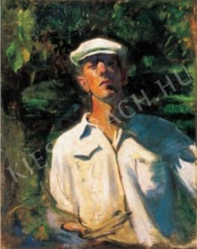  Ferenczy, Károly - Self-Portrait in the Sunshine, 1900. painting