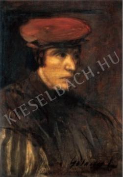  Gulácsy, Lajos - Self-Portrait in Renaissance Costume (Portrait of a Man), 1900s. painting