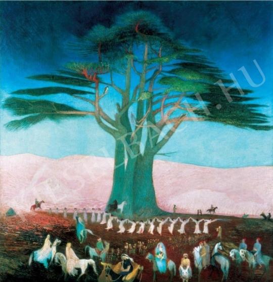  Csontváry, Kosztka Tivadar - Pilgrimage to the Cedars in Lebanon, 1907. painting