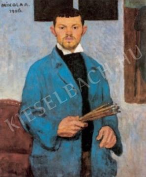 Mikola, András - Self-Portrait, 1906. painting