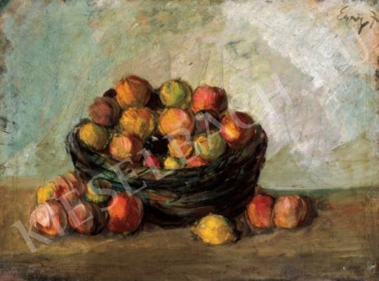 Egry József - Gyümölcskosár, 1915 festménye