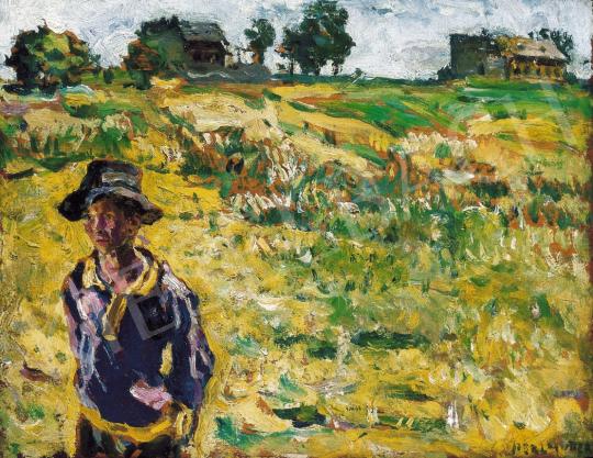  Perlmutter, Izsák - Boy in a Hat on a Sunlit Field | 21st Auction auction / 25 Lot