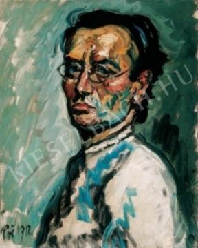  Pór, Bertalan - Self-Portrait, 1912. painting