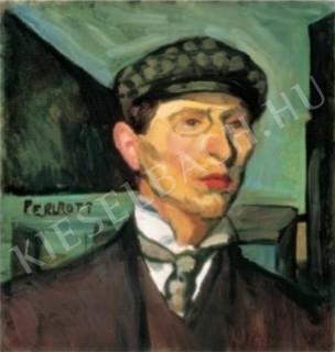  Perlrott Csaba, Vilmos - Self-Portrait, 1907. painting