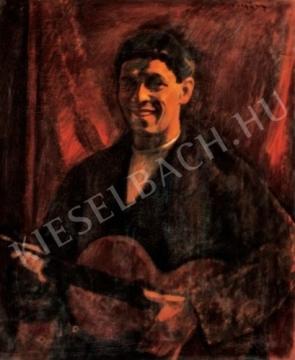  Czigány, Dezső - Self-Portrait, c. 1912-1914. painting