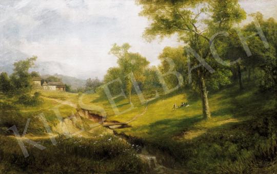 Telepy, Károly - Landscape witha Brook and Walking People | 21st Auction auction / 30 Lot