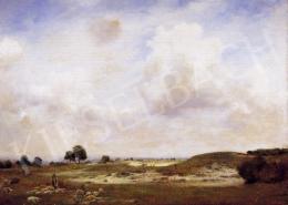  Glatter, Gyula - Field with a Flock of Sheep and Clouds 