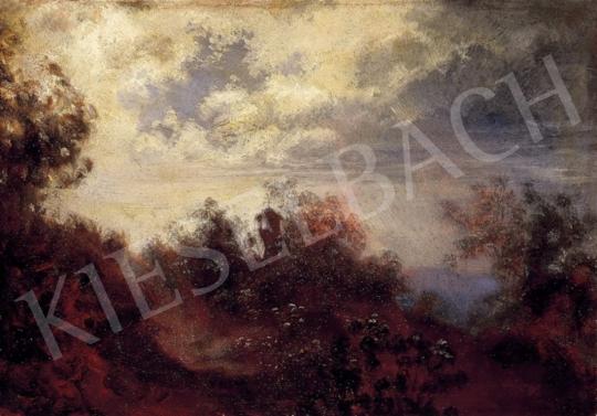  Mallitsch, Ferdinand - Romantikus táj holdfénytől megvilágított felhőkkel | 3. Aukció aukció / 51 tétel