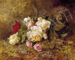 Ismeretlen festő, 19. század utoldó harmada - Virágcsendélet 