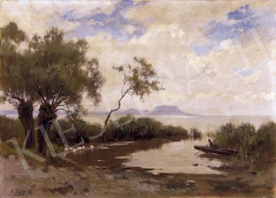  Edvi Illés, Aladár - The Lake Balaton with the Mount Badacsony in the Background | 3rd Auction auction / 91 Lot