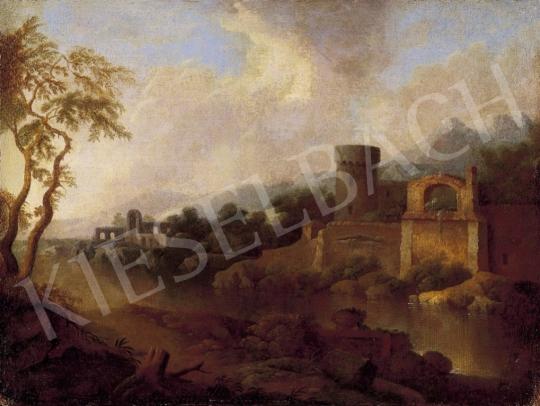 Ismeretlen olasz festő, 18. század - Olasz táj antik romokkal | 3. Aukció aukció / 162 tétel