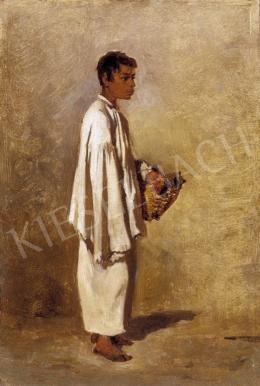 Unknown painter, about 1860 - Gypsy Boy from Szolnok with a Basket 