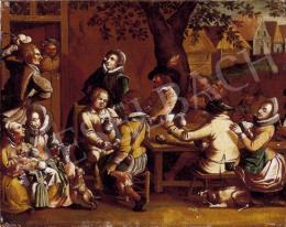 Ismeretlen flamand festő, 18. század - Mulatozók 