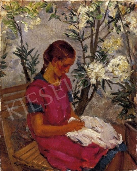  Czencz, János - Little Girl on a Verandah with Leanders | 3rd Auction auction / 243 Lot