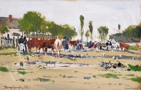 Pörge, Gergely - Market in Túr | 3rd Auction auction / 311 Lot