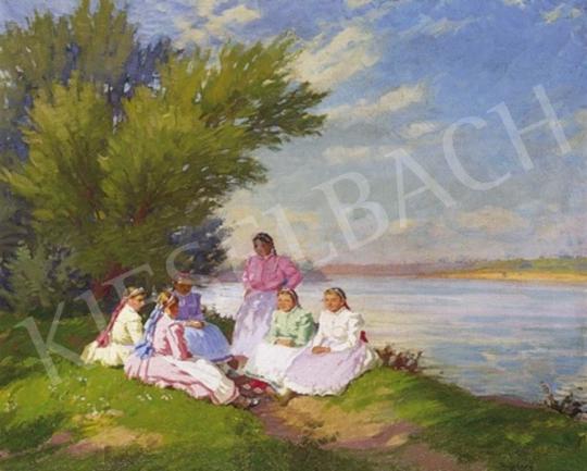  Nyilasy, Sándor - Chat by the River | 3rd Auction auction / 315 Lot