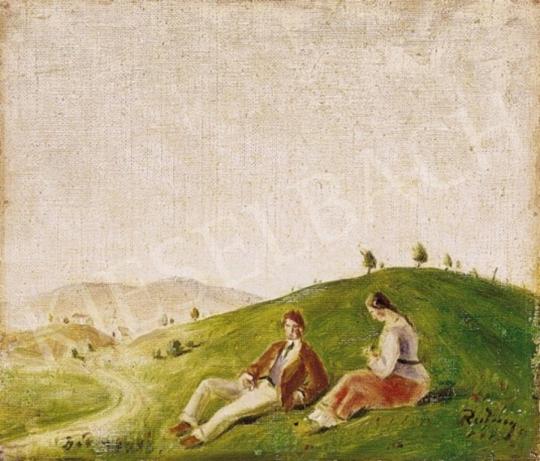  Rudnay Gyula - Pihenő a réten | 3. Aukció aukció / 316 tétel