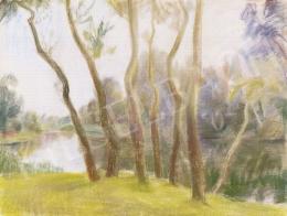  Szobotka, Imre - Riverside with Trees 