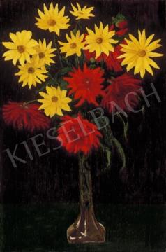  Börtsök, Samu - Red and Yellow Flowers | 3rd Auction auction / 346 Lot