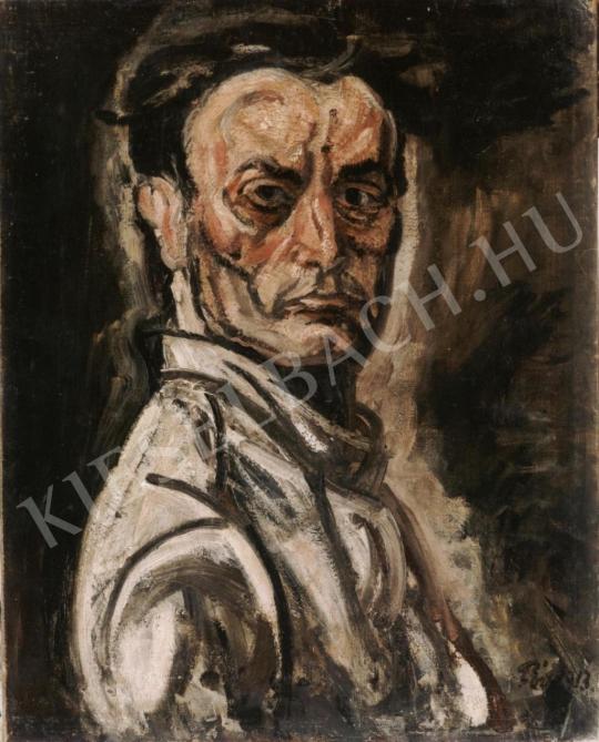  Pór, Bertalan - Self-Portrait painting