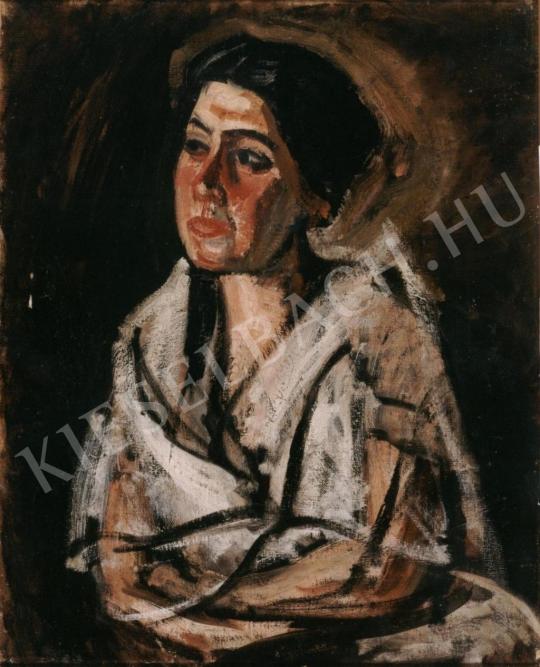  Pór, Bertalan - Portrait of a Woman painting