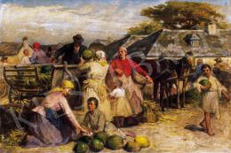 Deák Ébner, Lajos - Market in Szolnok 