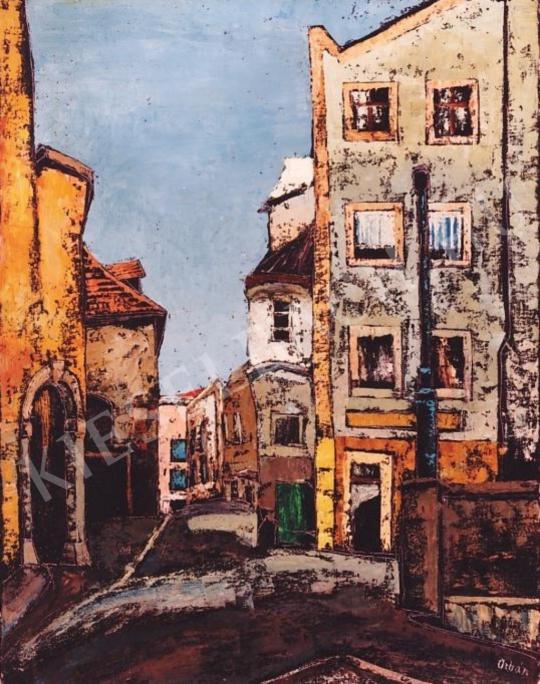 Orbán, Dezső - Street in Passau painting