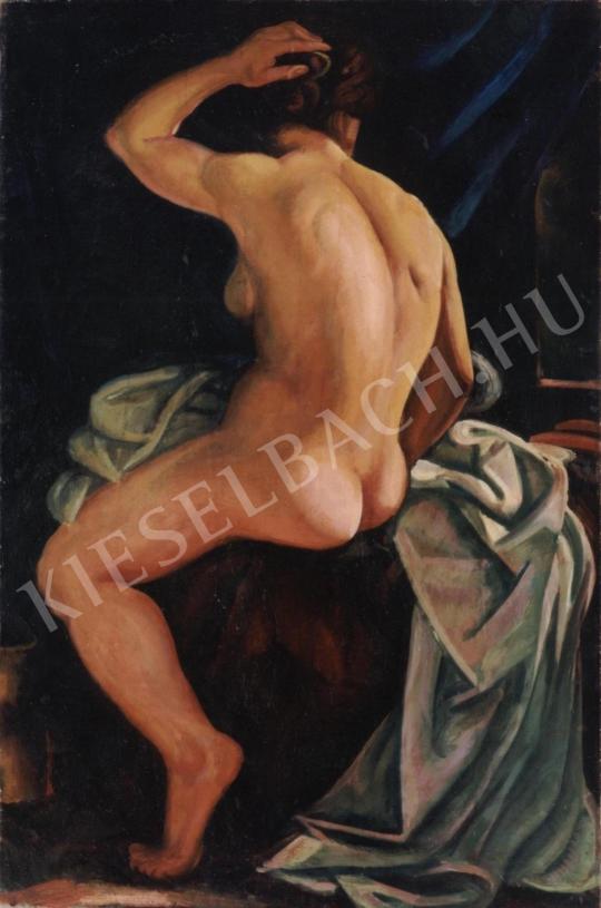 Uitz Béla - Női hátakt festménye