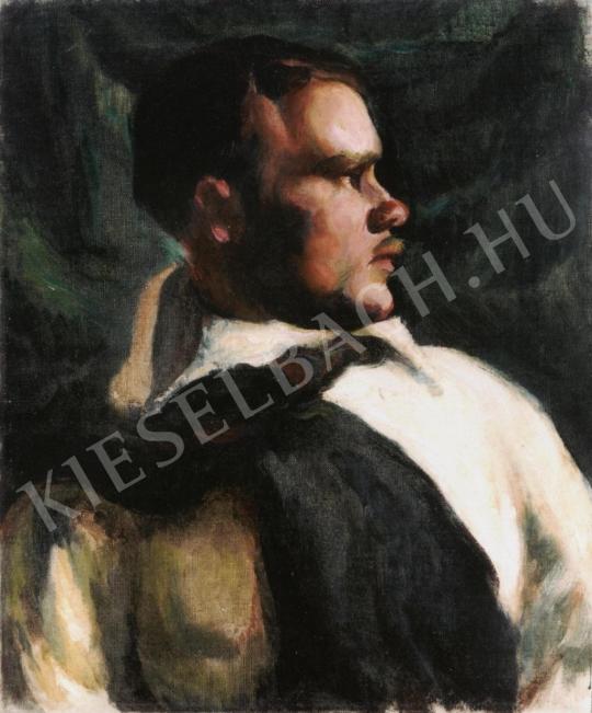 Uitz Béla - Férfi portré festménye