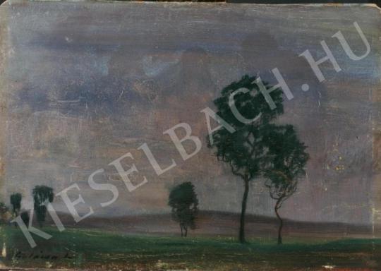  Gulácsy Lajos - Táj fákkal festménye