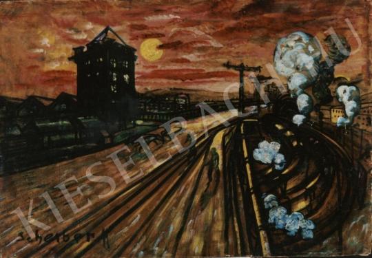  Scheiber, Hugó - Railway Crossing painting