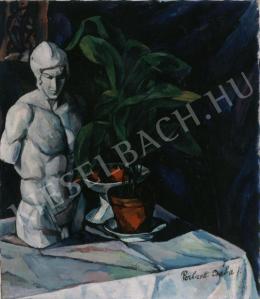  Perlrott Csaba, Vilmos - Studio still-life with Statue 