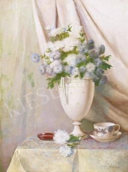 Tolnay, Ákos - White Still Life of Flowers 