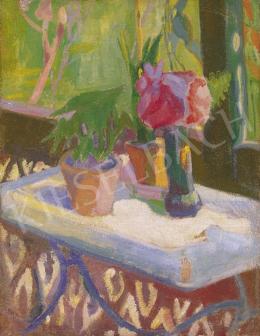 Gyenes, Gitta - Flowers on the Verandah 