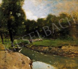 K. Spányi, Béla - Sheep by the Brook 