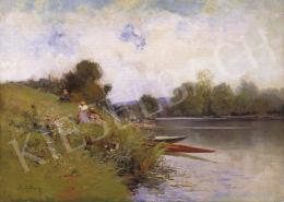 Gallien-Laloue, Eugéne - Boating on the River Seine 