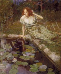  Moreau, Adrien - Woman with Water Lillies 