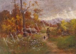 Zorkóczy, Gyula - Hunter in Autumn Landscape 