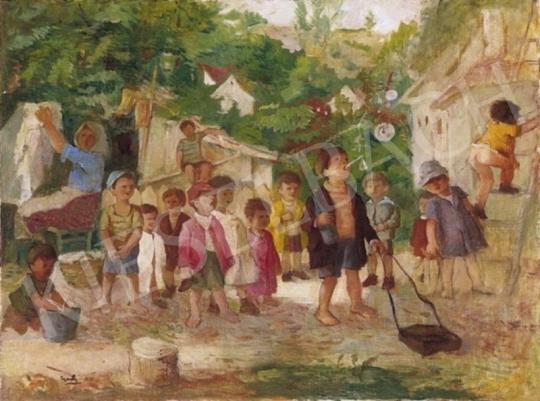 Gedő, Lipót - Children Playing | 2nd Auction auction / 145 Lot