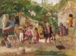 Gedő, Lipót - Children Playing 