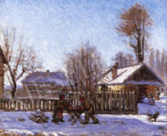 Mikola, András - Bright Winter Sun in Nagybánya | 2nd Auction auction / 249 Lot